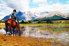 Chile-Patagonia / Torres del Paine-Torres del Paine - Blue Ice Ride/Kayak Combo